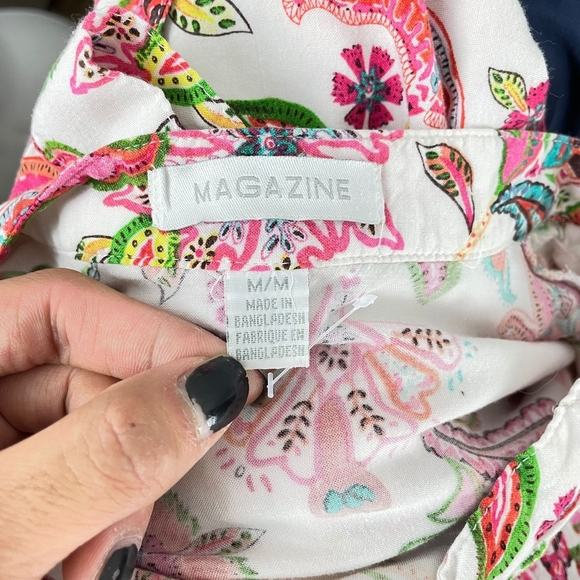 Paisley Printed Babydoll Blouse - Picture 7 of 13